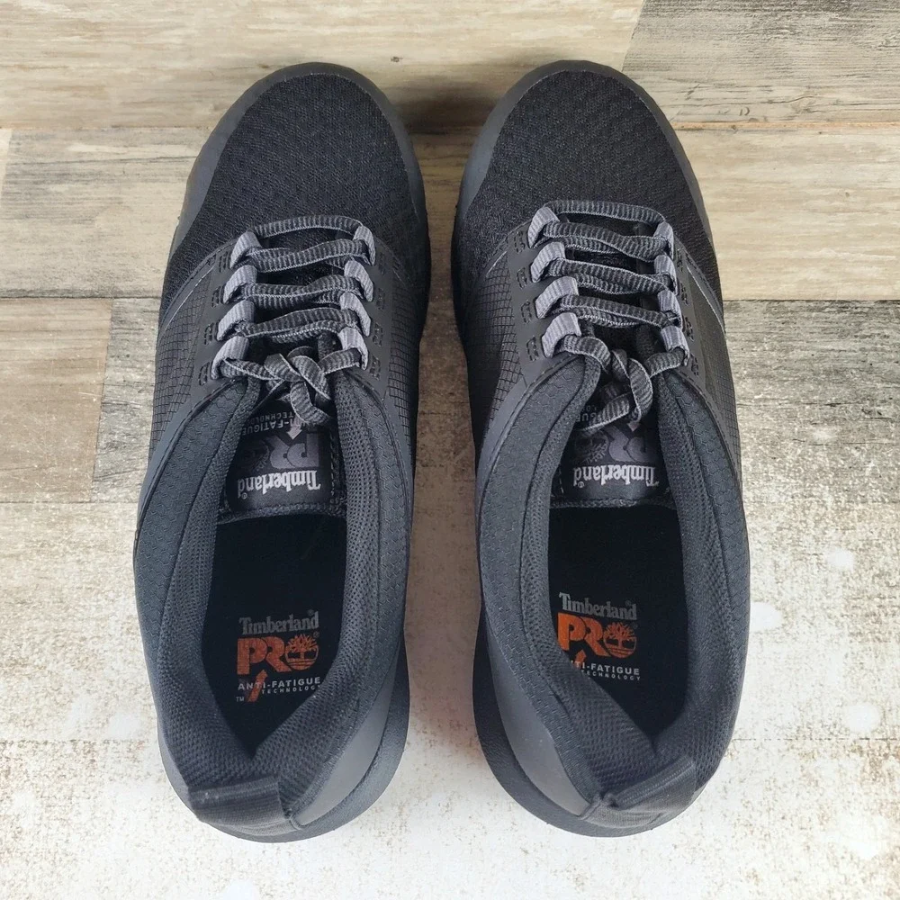 Timberland Pro Radius Women's Work Shoes Sz 9 M Black Mesh Composite Safety Toe